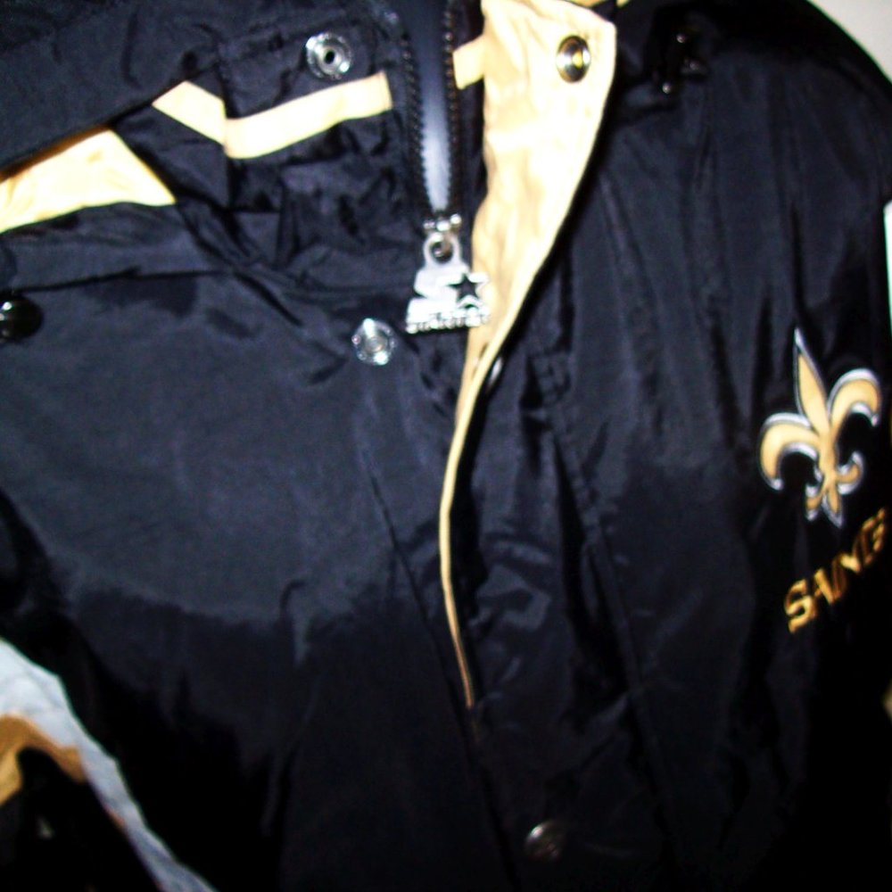 NEW ORLEANS SAINTS STARTER NFL Hooded Jacket - Picture 3 of 13